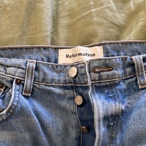 Reformation Cynthia ripped jean